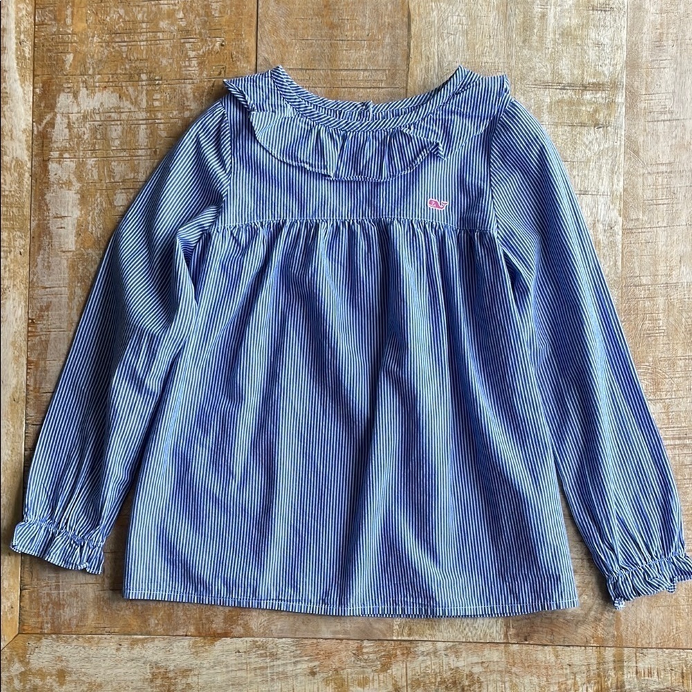 Vineyard Vines Blue Striped Top S(7/8)